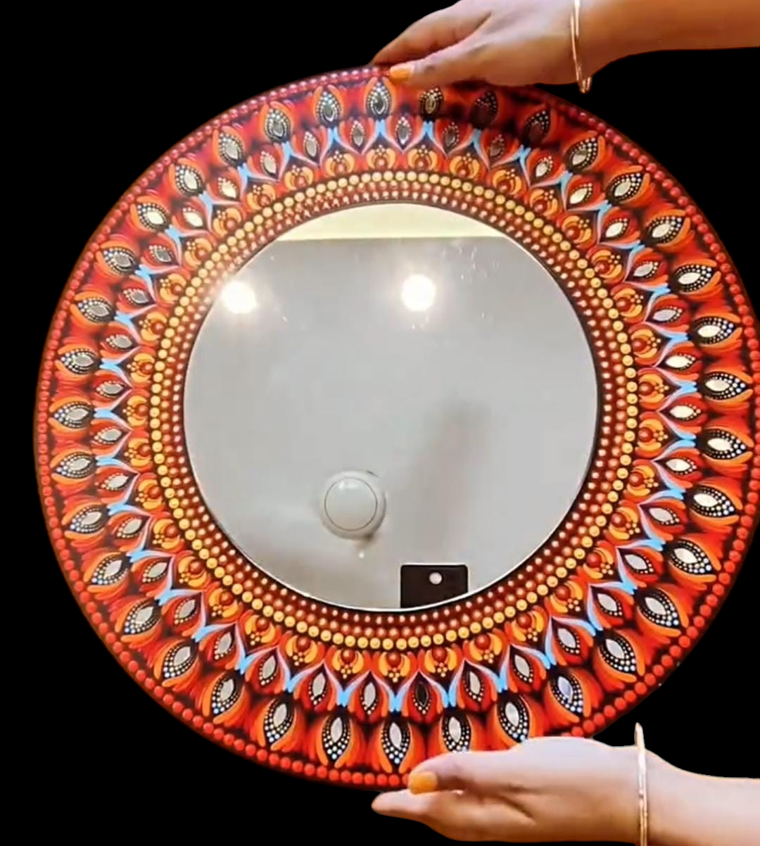 Orange Kissed Serenity Mirror