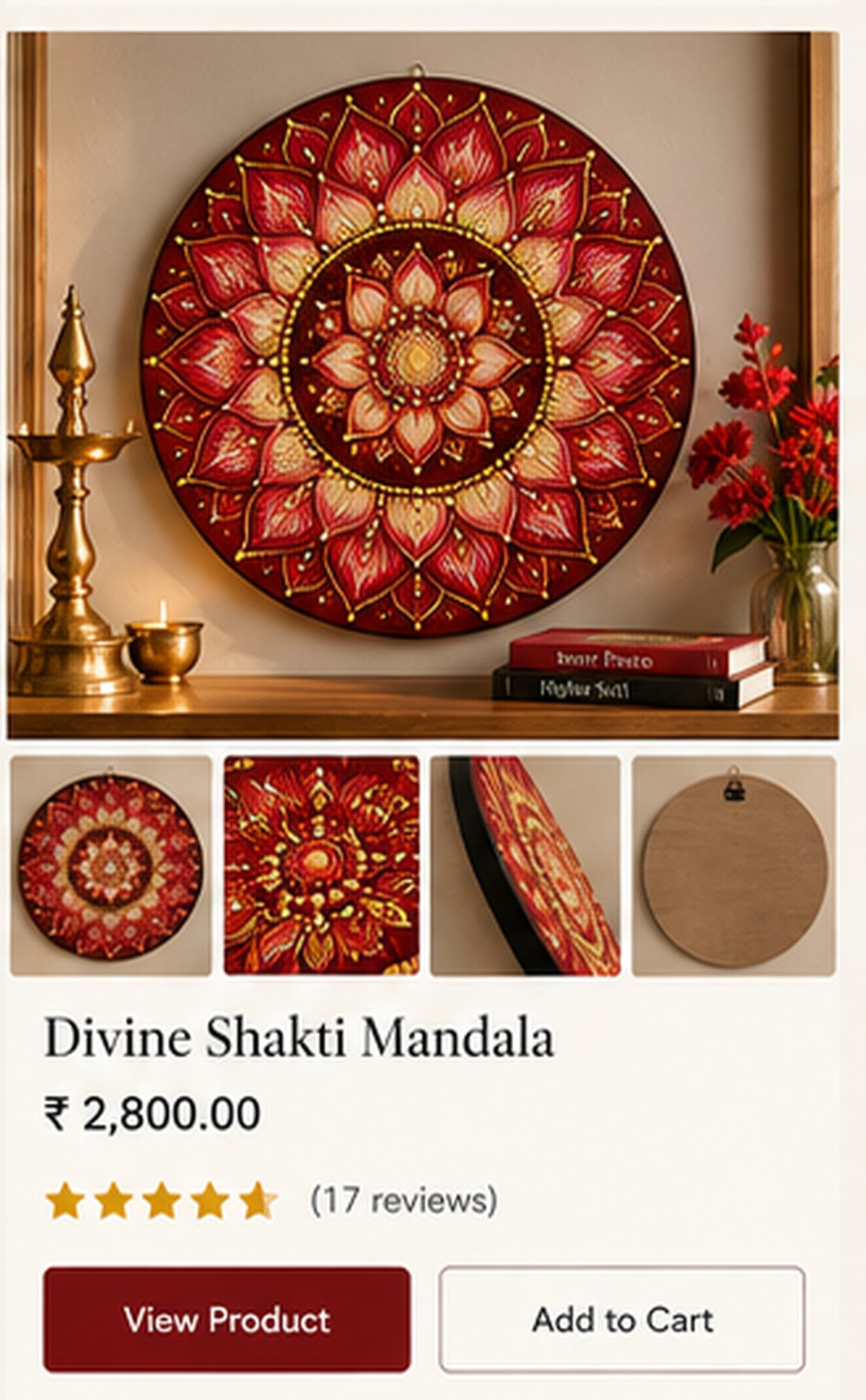 Divine Shakti Mandala premium product showcase