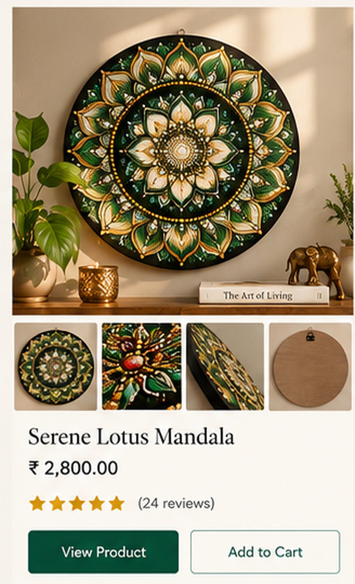 Serene Lotus Mandala premium product showcase