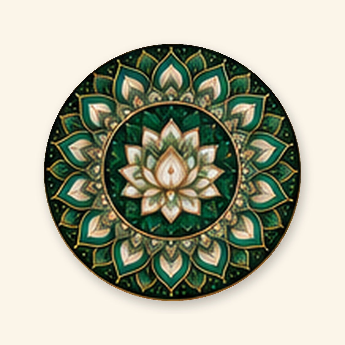 Serene Lotus handcrafted mandala