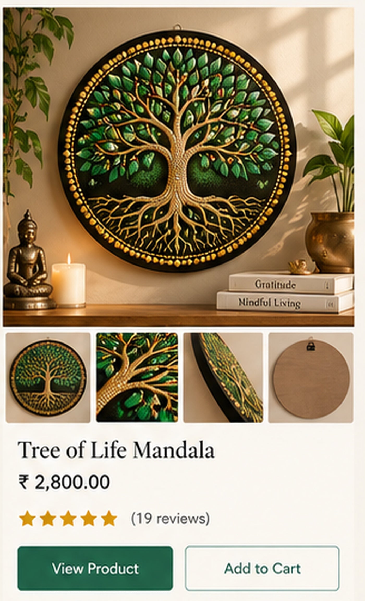 Tree of Life Mandala premium product showcase